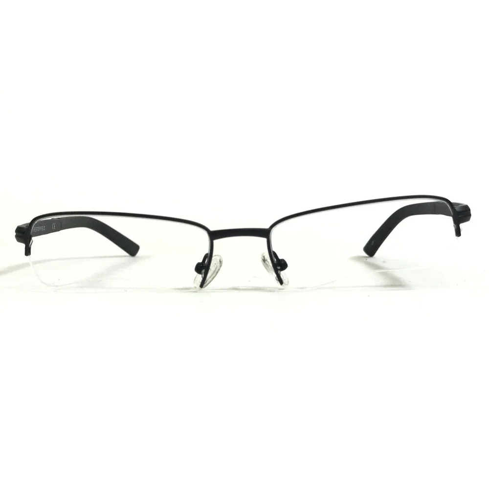 Chesterfield Eyeglasses Frames CH863 0003 Black Rectangle Half Rim 55-18-145